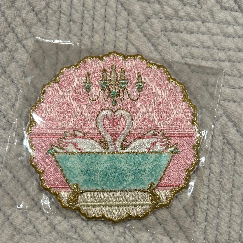 Stoney Clover Lane Pink & Teal Swan Bathtub Patch